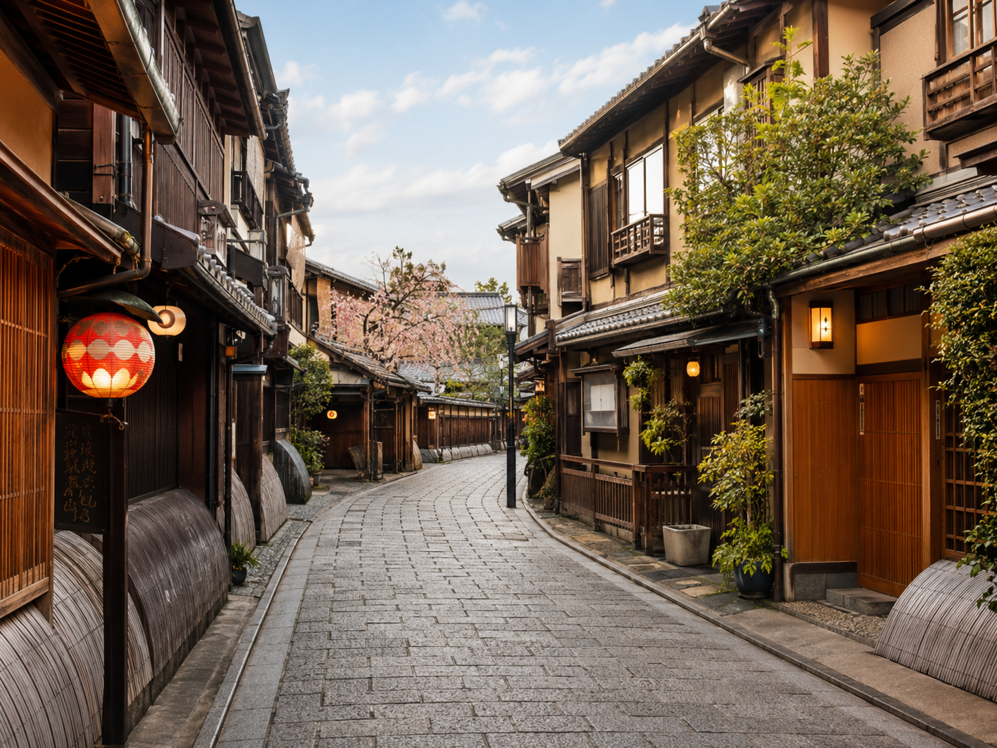 Las antiguas machiya de Gion conservan una forma íntima y delicada de habitar la ciudad.