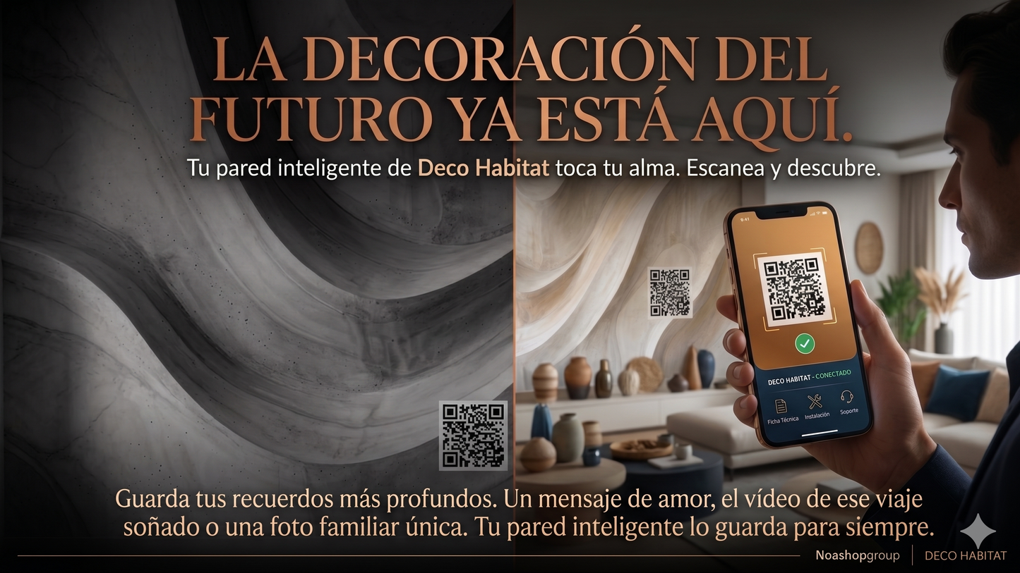 Primer plano de superposición de colores neutros en mural decorativo