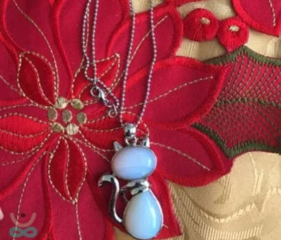 Colgante LITO · Gato Protector en Piedra Natural